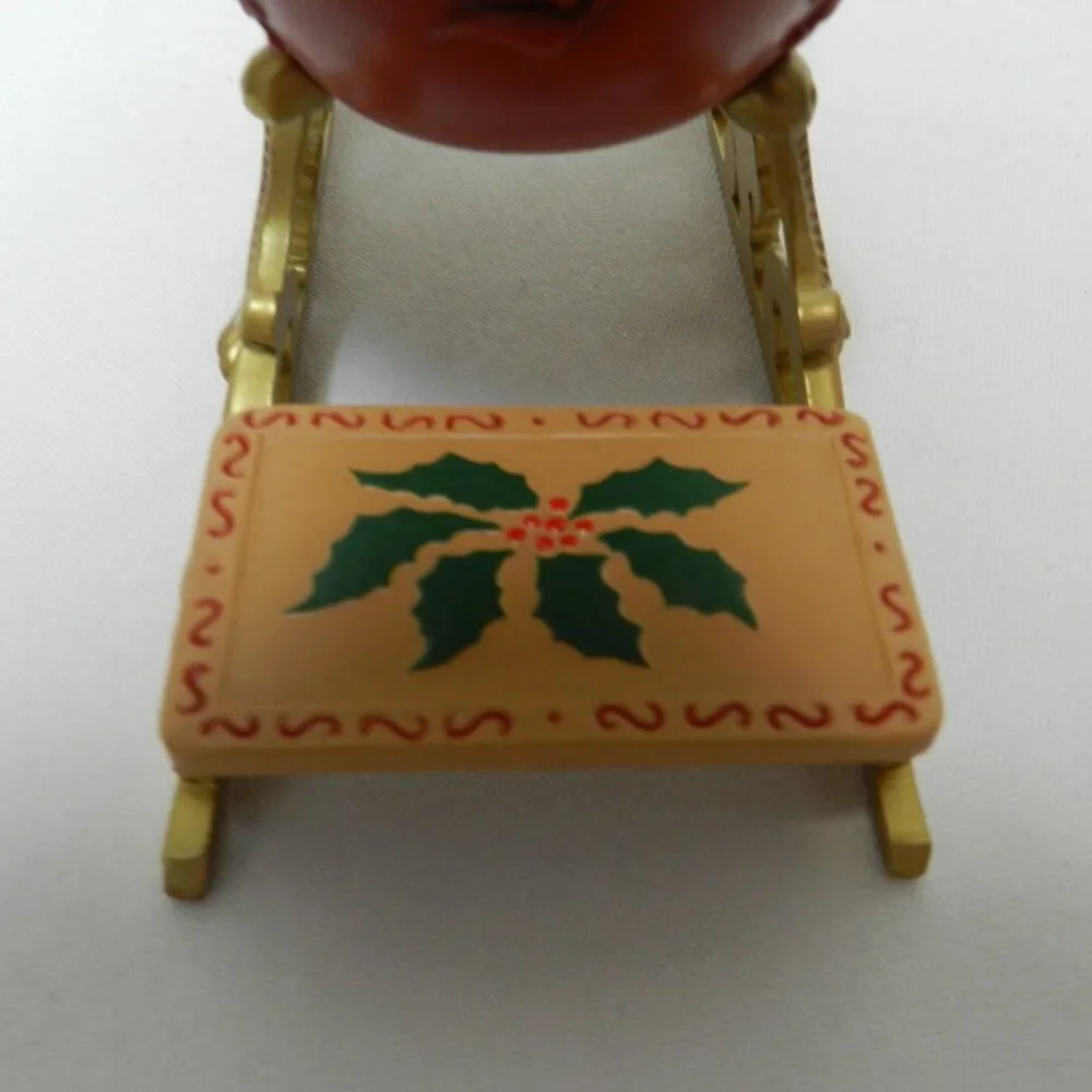 Hallmark Santa's Sleigh w/ Gift Bag Christmas Ornament Vintage 2001 Holidays Box